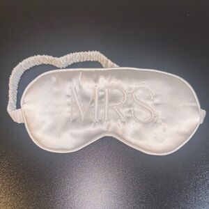 Mrs. White Satin Eye Mask